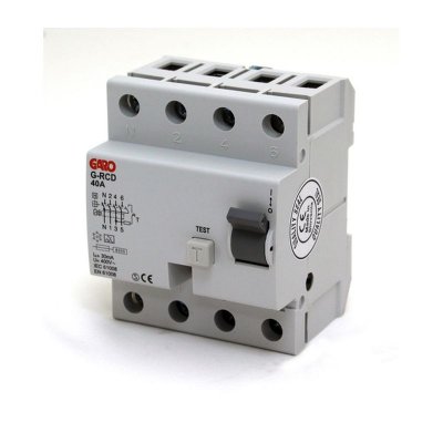 JORDFELSBRYTARE RCD 40A 4-POL