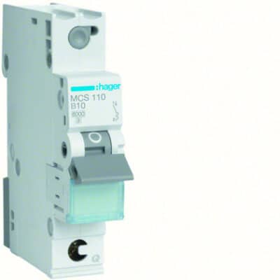 Minibrytare 1-pol 10A C C10A 6kA
