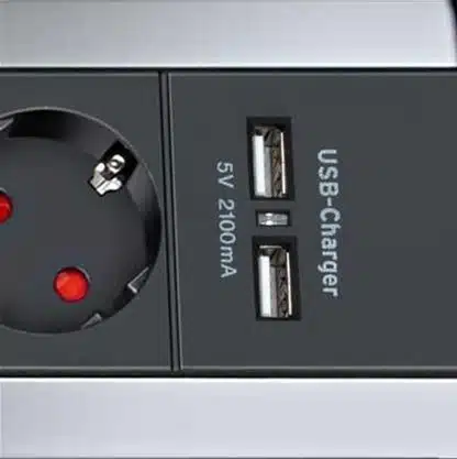 Office-Line grenuttag 4 uttag + 2 USB 1,8 m - Bild 2